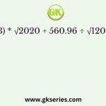 (2/3) * √2020 + 560.96 ÷ √120 = ?2