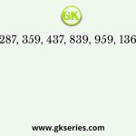 287, 359, 437, 839, 959, 1367