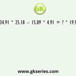 34.91 * 25.18 – 15.09 * 4.91 = ? * 19.92