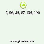 7, 26, 52, 87, 136, 192