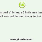 Downstream speed of the boat is 5 km/hr more than the speed of the boat in still water and the time taken by the boat to cover 200 km
