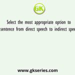 Select the most appropriate option to change the sentence from direct speech to indirect speech  Nishi said