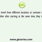 Two cars travel from different locations at constant speeds. To meet each other after starting at the same time, they take 1.5 hours