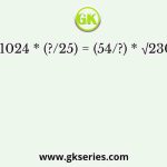 √1024 * (?/25) = (54/?) * √2304