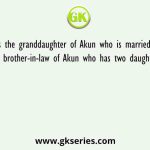 Pamila is the granddaughter of Akun who is married to Nikita. Murali is the brother-in-law of Akun who has two daughters but no son