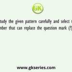 Study the given pattern carefully and select the number that can replace the question mark (?) in it. First row - 15, 11, 43