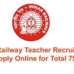 RRB Railway Teacher Recruitment 2025