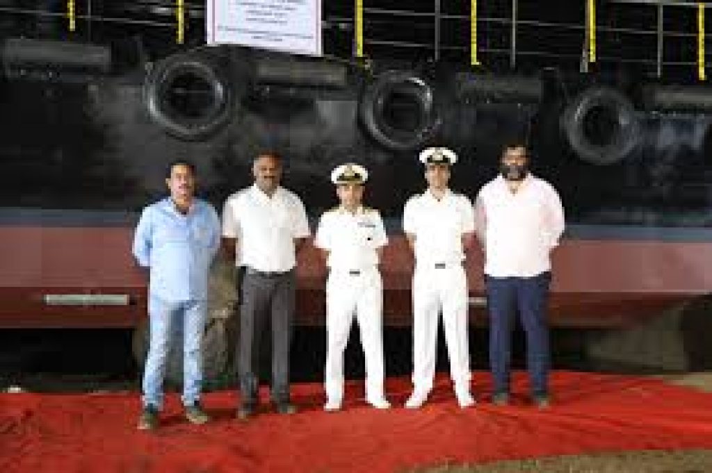 Indian Navy Launches Eighth MCA Barge, LSAM 11