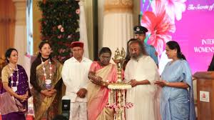 President of India Inaugurates International Women’s Conference by Art of Living