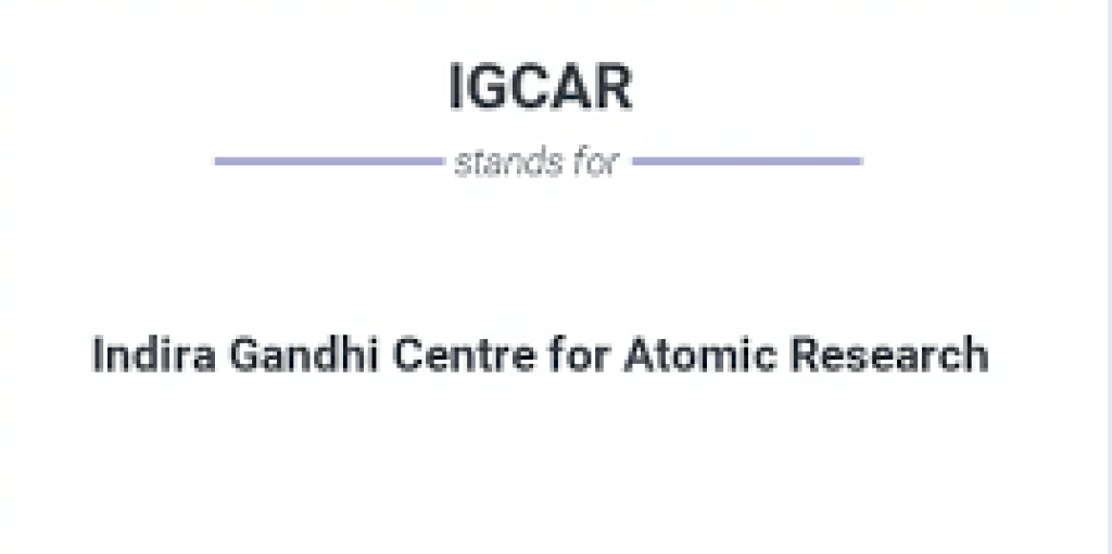 IGCAR stands for
