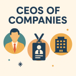 LIST OF CURRENT CEOS OF COMPANIES 2025 - Updated