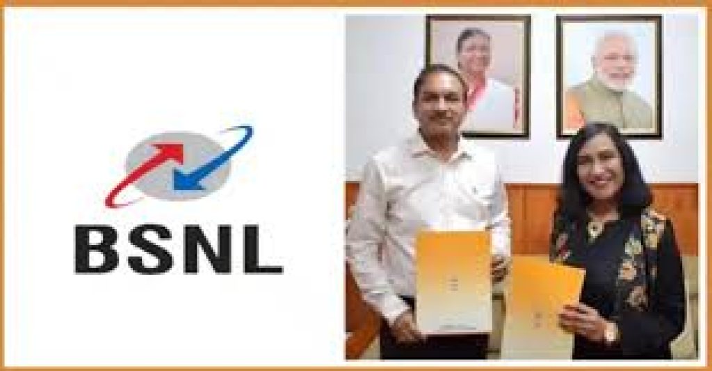 The Department of Posts (dop) and Bharat Sanchar Nigam Limited (BSNL) signed a strategic agreement