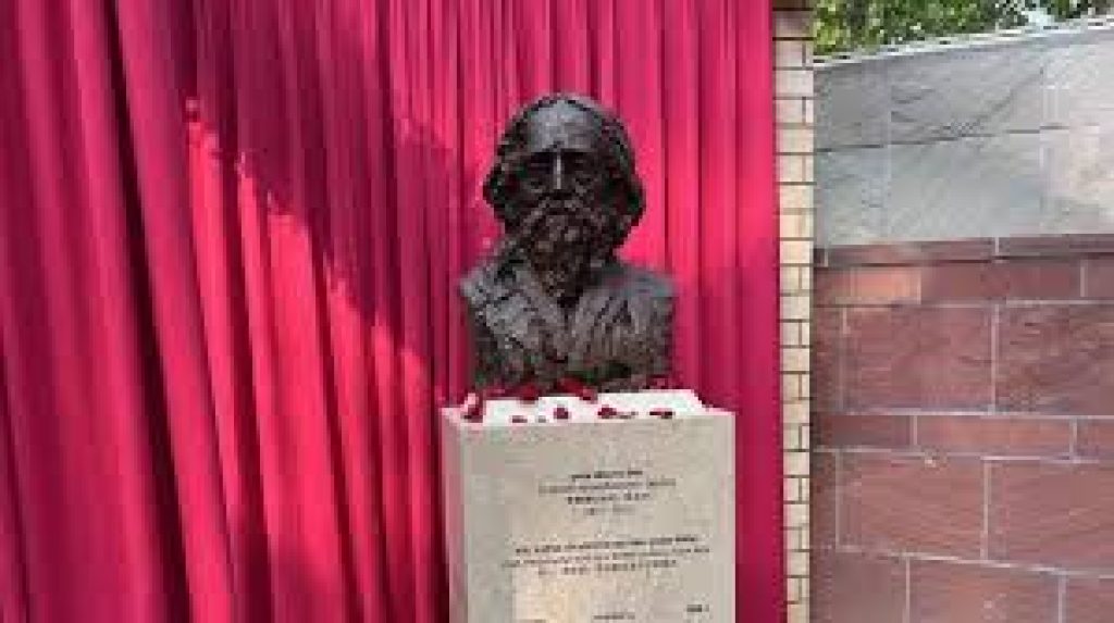 Bust of Rabindranath Tagore Unveiled at Indian Embassy in Beijing