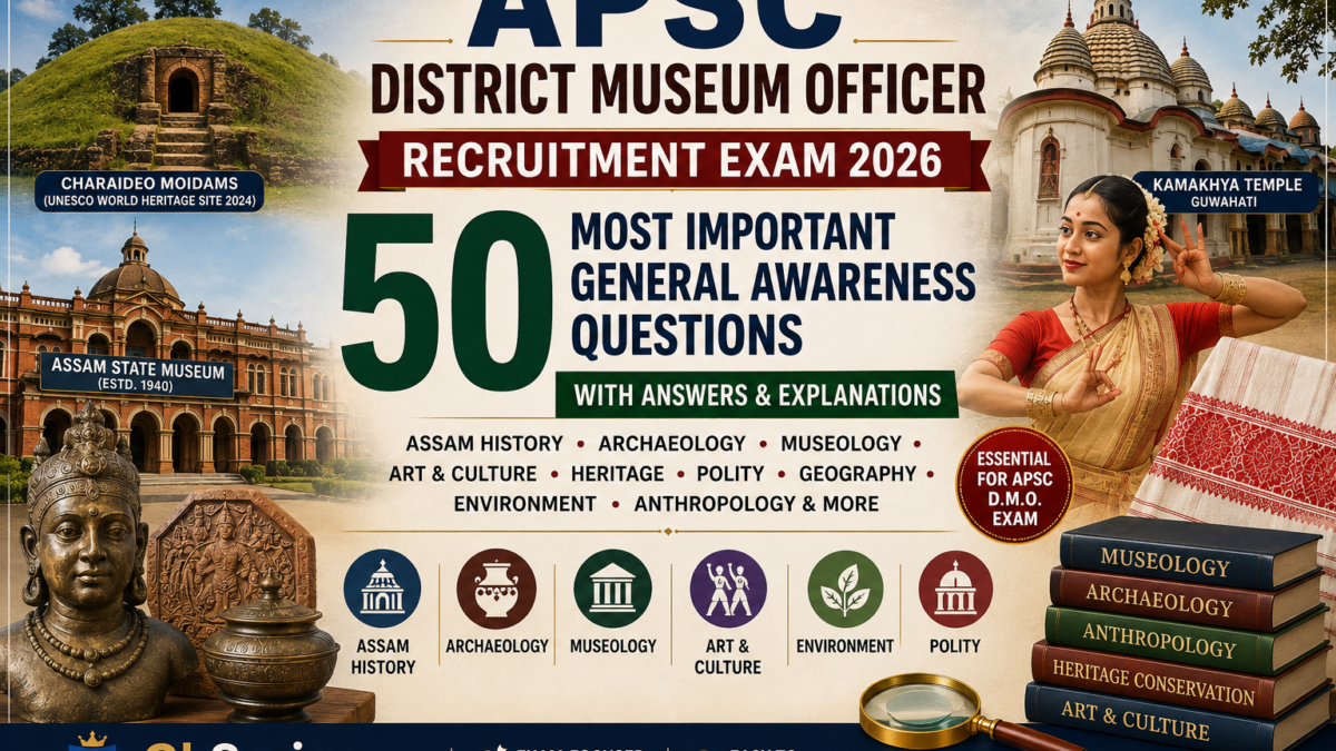 General Awareness Questions for APSC District Museum Officer