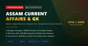 Assam Current Affairs 5 September 2026