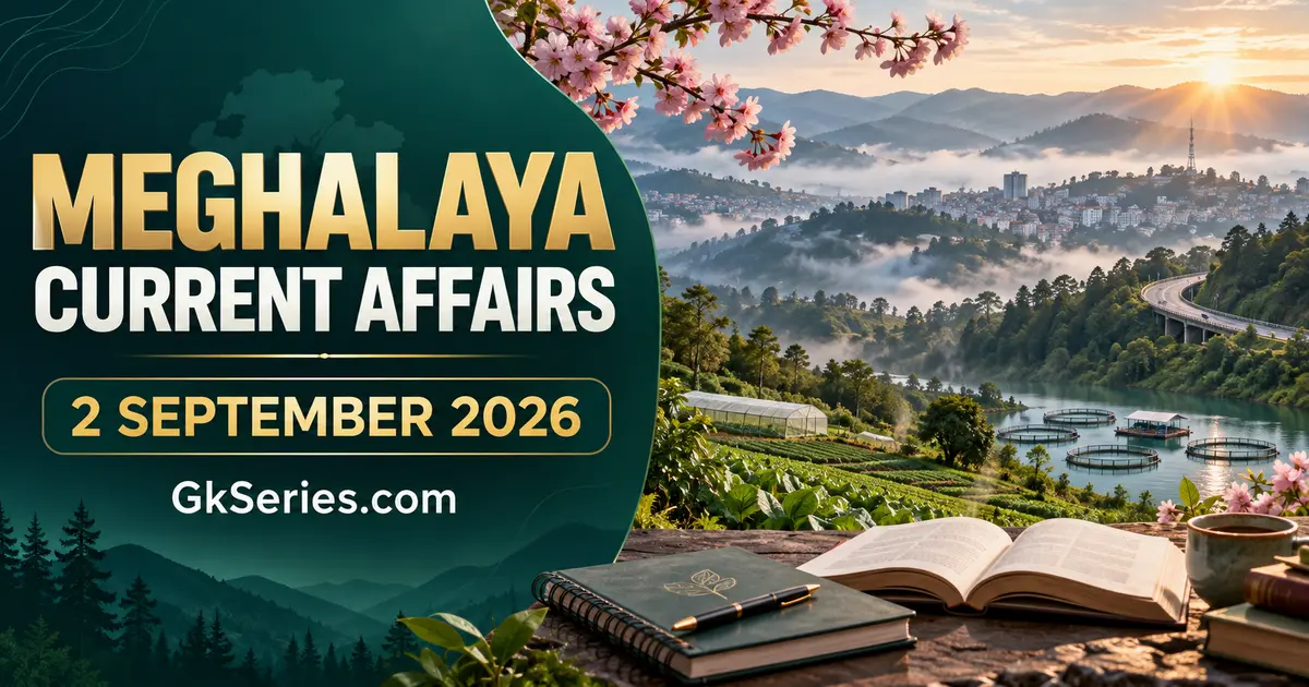 Meghalaya Current Affairs 2 September 2026