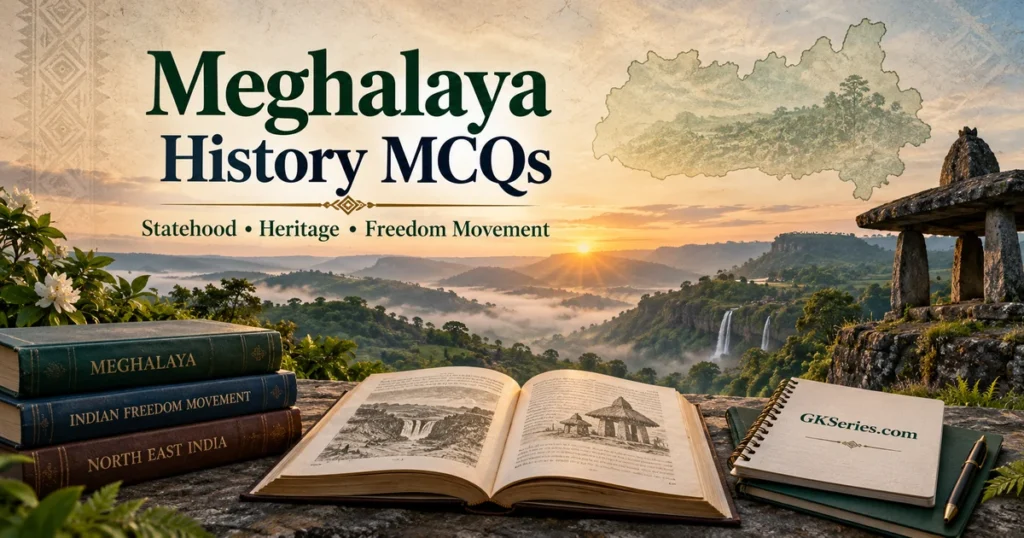 Meghalaya History MCQs – Statehood, Heritage and Freedom Movement | GKSeries.com