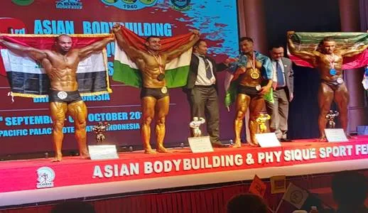 Maj AQ Khan Won Silver Medal in 53rd Asian Body Building and Physique Sports Championship 2019