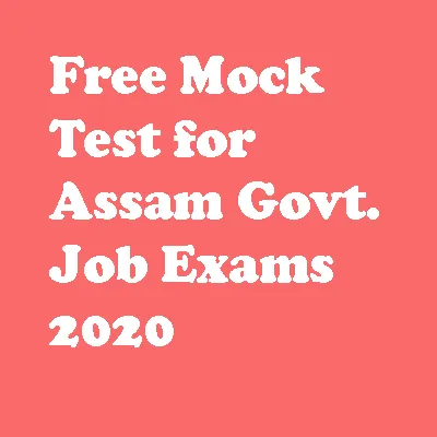 Assam Free Mock Test 1