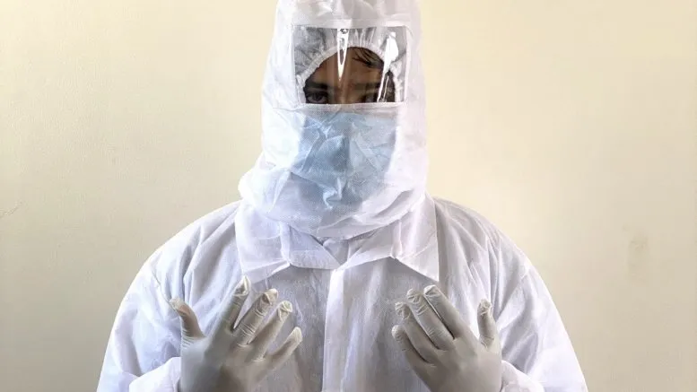 antimicrobial spray-based coating for PPE