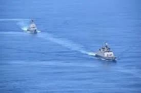 Passage Exercise between Australian, Indian Navy underway in East Indian Ocean