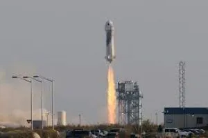 Jeff Bezos launches to space aboard New Shepard rocket ship