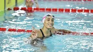 Mana Patel became the first women swimmers to qualify for the Olympics