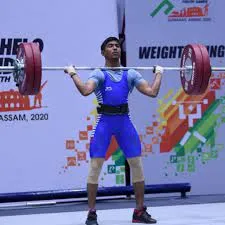 Sanket Mahadev Sargar wins gold medal in Men's 55 kg snatch category