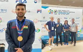 India’s Arjun Babuta wins first gold medal at ISSF World Cup in South Korea