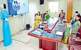 India’s first teaching robot, introduced by Indus International School