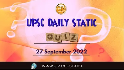 UPSC Daily Static Quiz