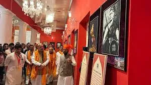 Amit Shah inaugurates ‘Gatha Swaraj Ki’ gallery in Scindia Museum, Gwalior