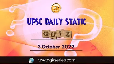 UPSC Daily Static Quiz
