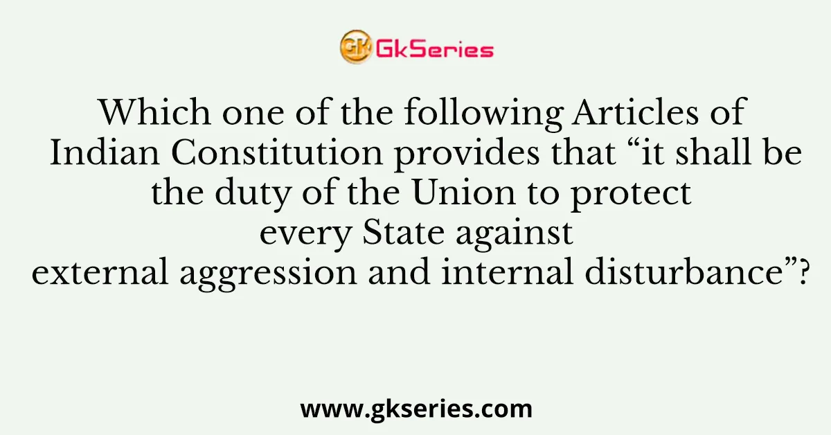 Which one of the following Articles of Indian Constitution provides