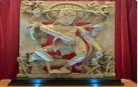 Arjun Ram Meghwal handed over 9th to 10th century Nataraja Idol to Officials in Chittorgarh Fort