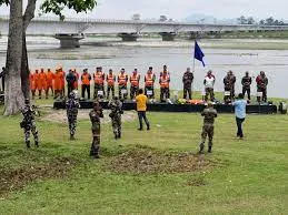 Indian Armys Gajraj Corps Conducts Joint Flood Relief Exercise Jal Rahat In Assam