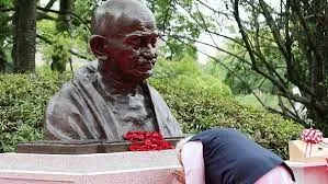 Prime Minister Modi Unveils Mahatma Gandhi Bust In Hiroshima