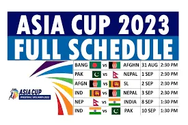 Asia Cup 2023 Schedule, Date, Venue & Teams