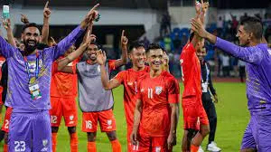 India's national men's football team reached the 100th spot in the FIFA world rankings.