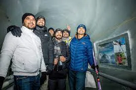 Neeraj Chopra honoured at Jungfrau’s Ice Palace in Switzerland