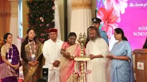 President of India Inaugurates International Women’s Conference by Art of Living