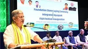 Union Minister Lays Foundation Stone for ₹42.4 Crore Integrated Aquapark in Tripura Under PMMSY