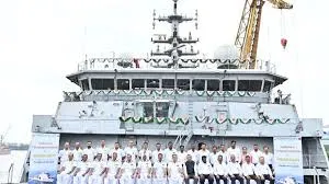India Launches First Indigenous Diving Support Ship INS Nistar