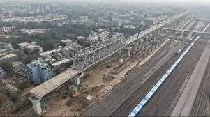 100 m long ‘Make in India’ Steel Bridge Completed in Ahmedabad for Mumbai–Ahmedabad Bullet Train Project
