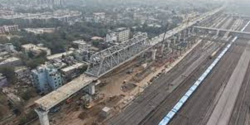 100 m long ‘Make in India’ Steel Bridge Completed in Ahmedabad for Mumbai–Ahmedabad Bullet Train Project