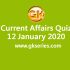 Daily Current Affairs Quiz 11 January 2020