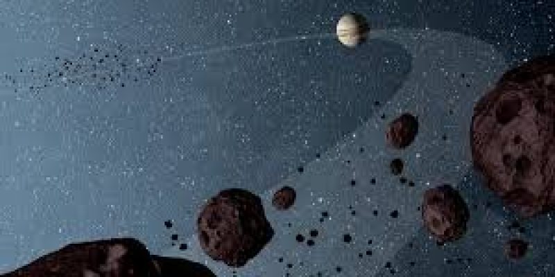 19 asteroids orbiting the sun between Jupiter and Neptune