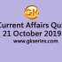 Current Affairs Quiz 20 October 2019