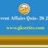 Daily Current Affairs 26 June 2021 – Gkseries