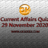Daily Current Affairs Quiz 30 November 2020
